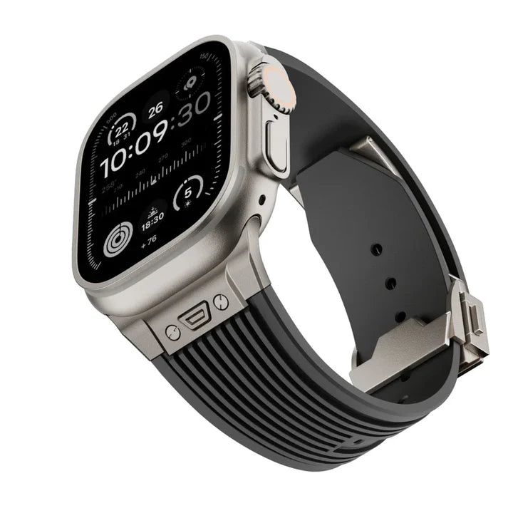 Designer Streamlined Silicone Band For Apple Watch
