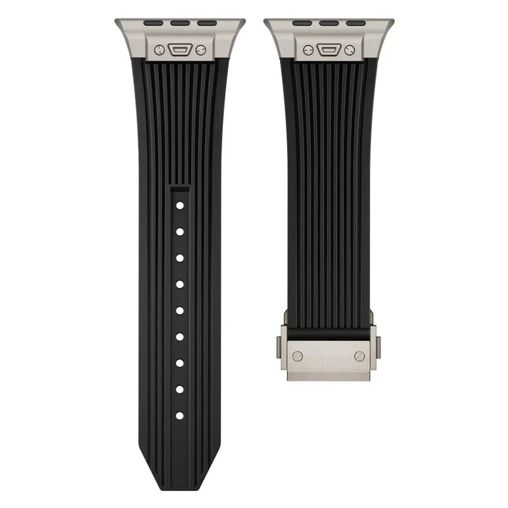 Designer Streamlined Silicone Band For Apple Watch