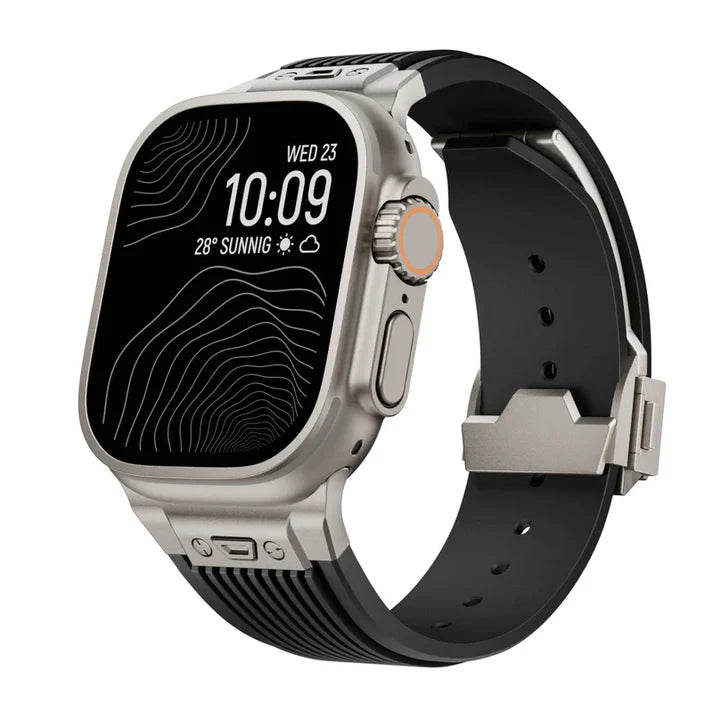 Designer Streamlined Silicone Band For Apple Watch