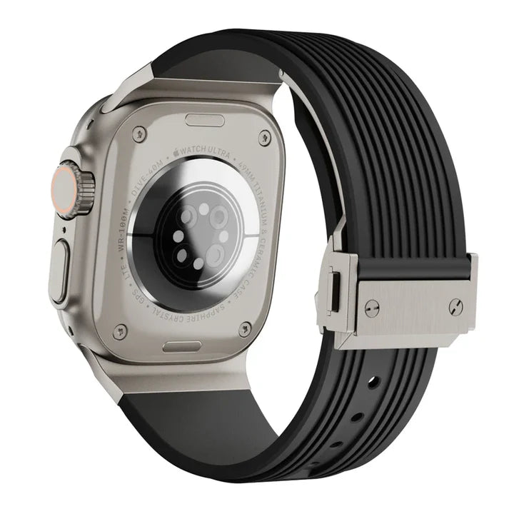 Designer Streamlined Silicone Band For Apple Watch