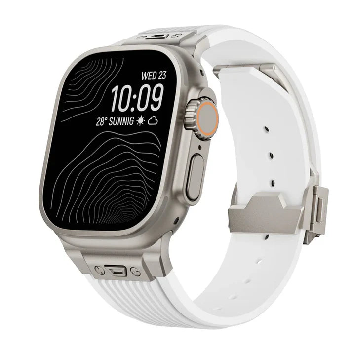 Designer Streamlined Silicone Band For Apple Watch