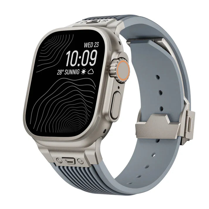 Designer Streamlined Silicone Band For Apple Watch