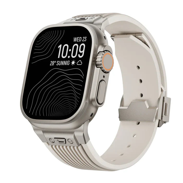 Designer Streamlined Silicone Band For Apple Watch