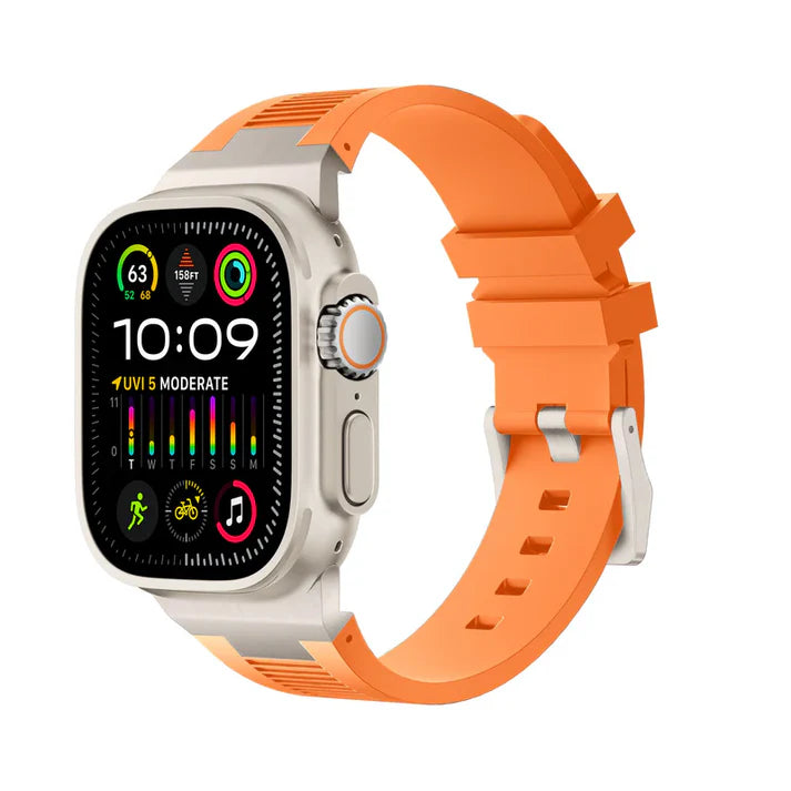 New Connector Silicone Band For Apple Watch