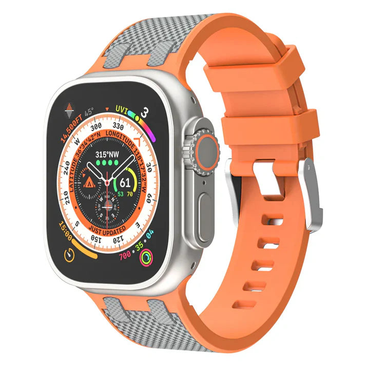 Dual Color Matching Silicone Band For Apple Watch