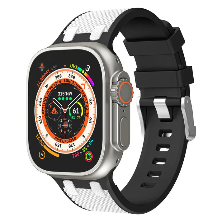 Dual Color Matching Silicone Band For Apple Watch