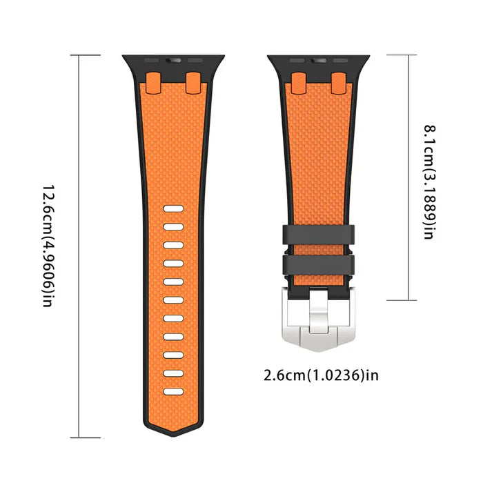 Dual Color Matching Silicone Band For Apple Watch