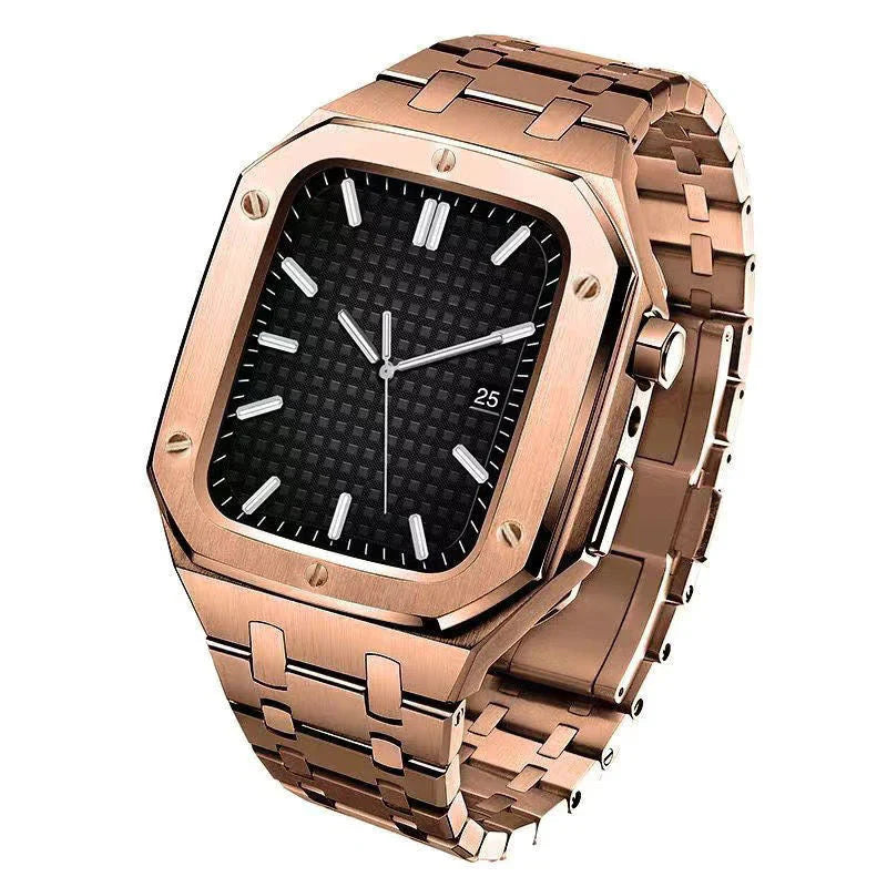 AP9006 316L Stainless Steel Band Stainless Steel Case Retrofit Kit For Apple Watch.