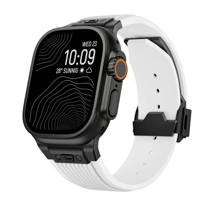 Designer Streamlined Silicone Band For Apple Watch