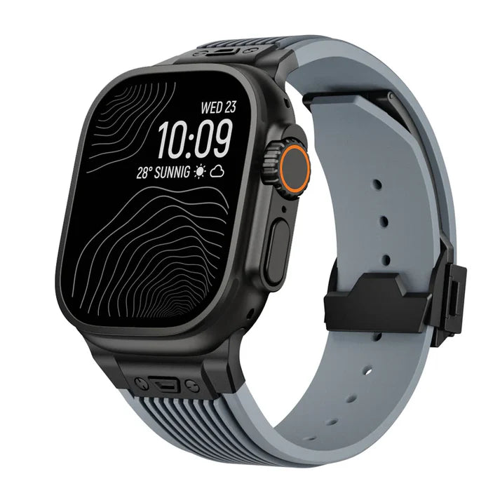 Designer Streamlined Silicone Band For Apple Watch