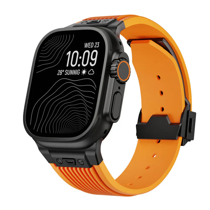 Designer Streamlined Silicone Band For Apple Watch