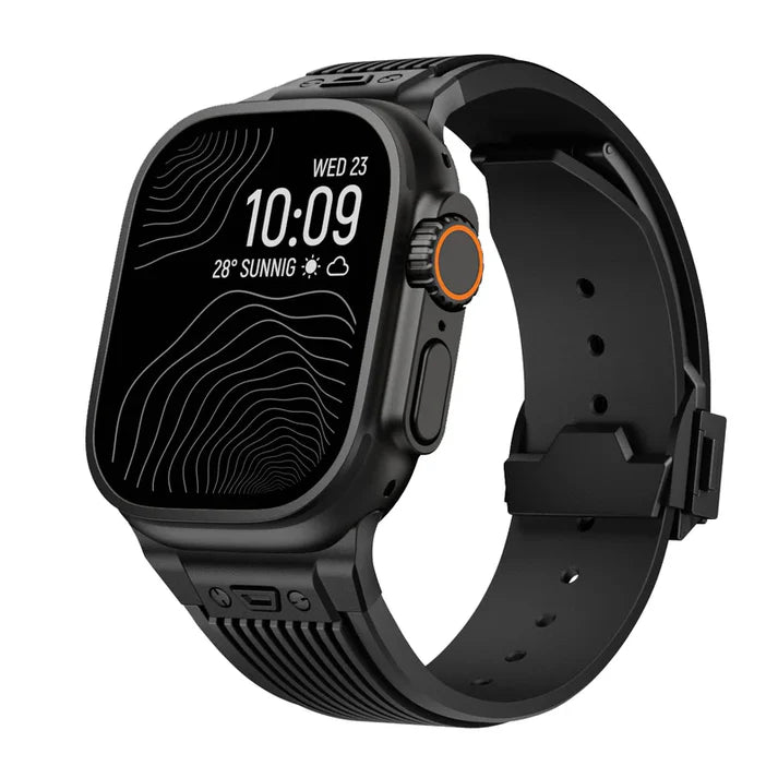 Designer Streamlined Silicone Band For Apple Watch