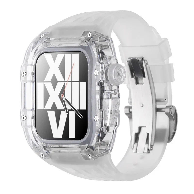 Glacier Series Fluoroelastomer Band And Case Retrofit Kit For Apple Watch