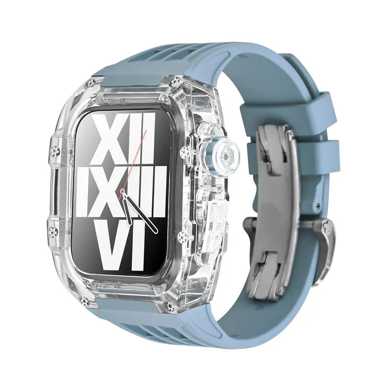 Glacier Series Fluoroelastomer Band And Case Retrofit Kit For Apple Watch