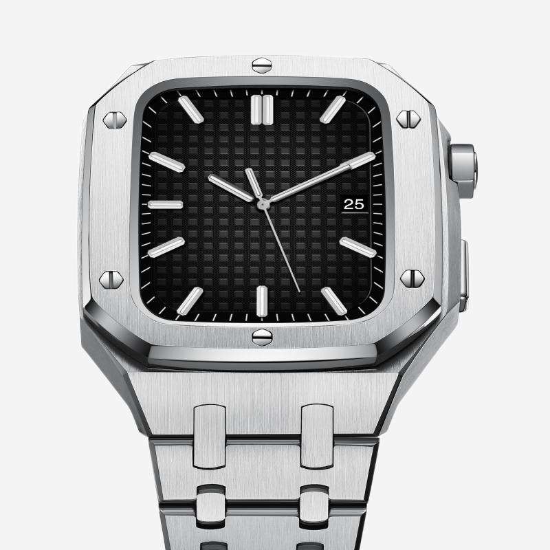 AP9006 316L Stainless Steel Band Stainless Steel Case Retrofit Kit For Apple Watch.
