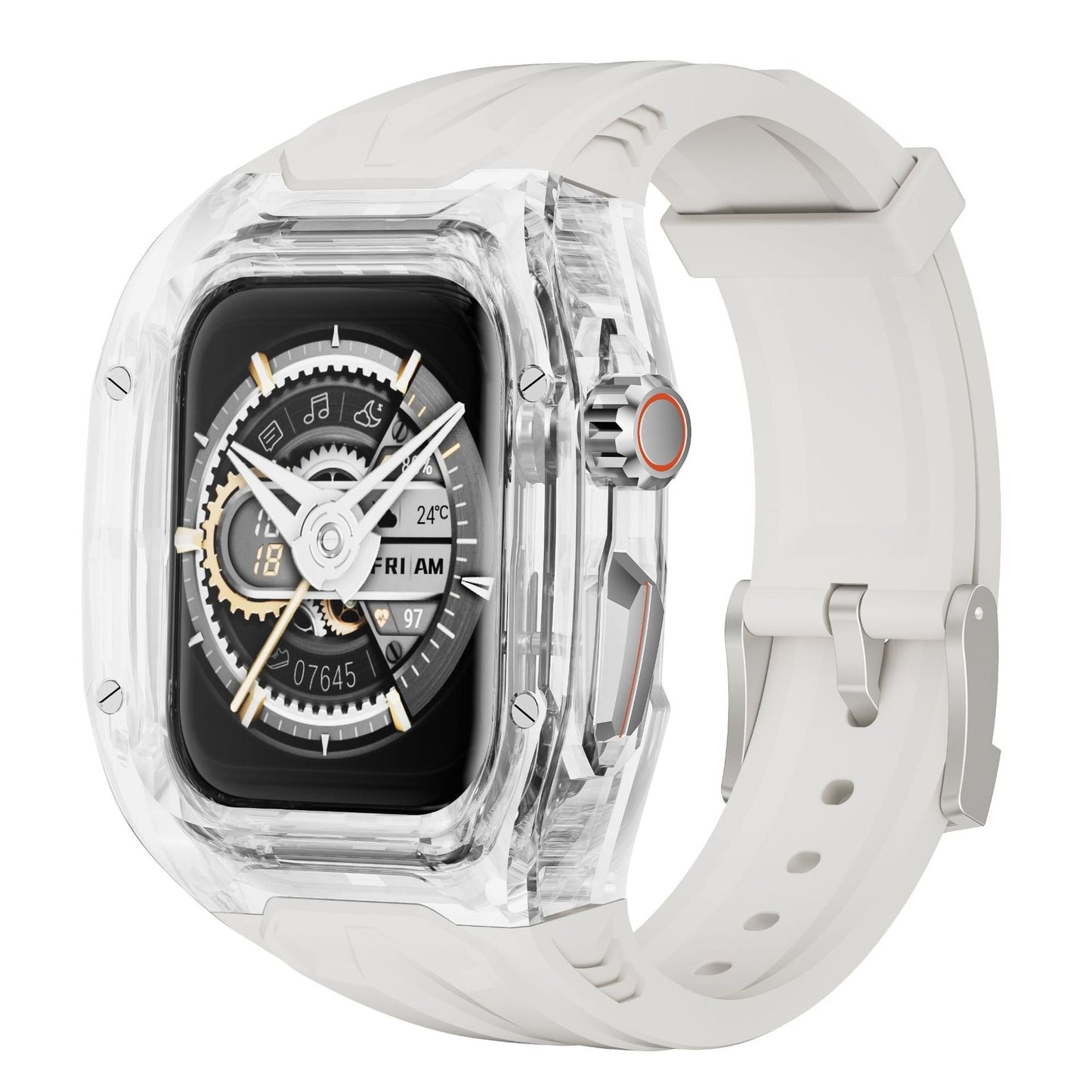 Crystal Armor Series Integrated Band And Case Set For Apple Watch