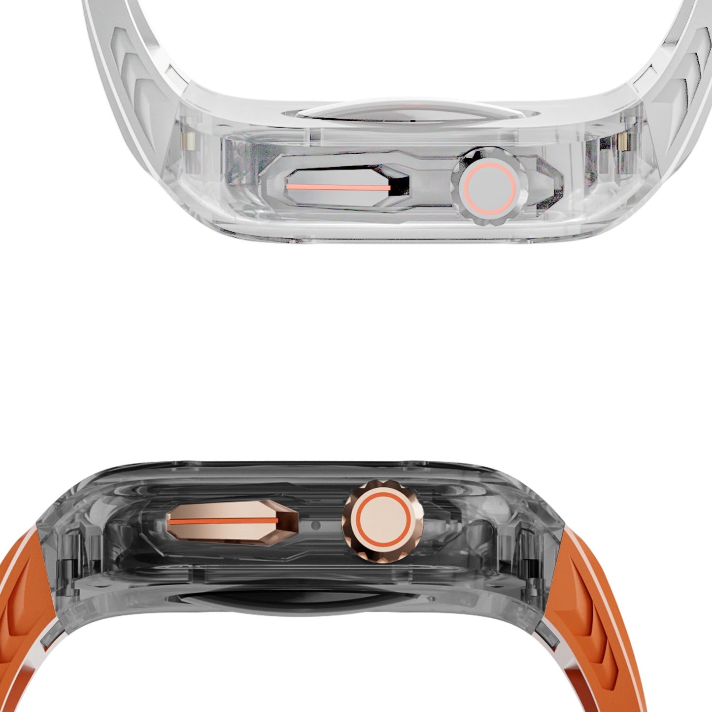 Crystal Armor Series Integrated Band And Case Set For Apple Watch