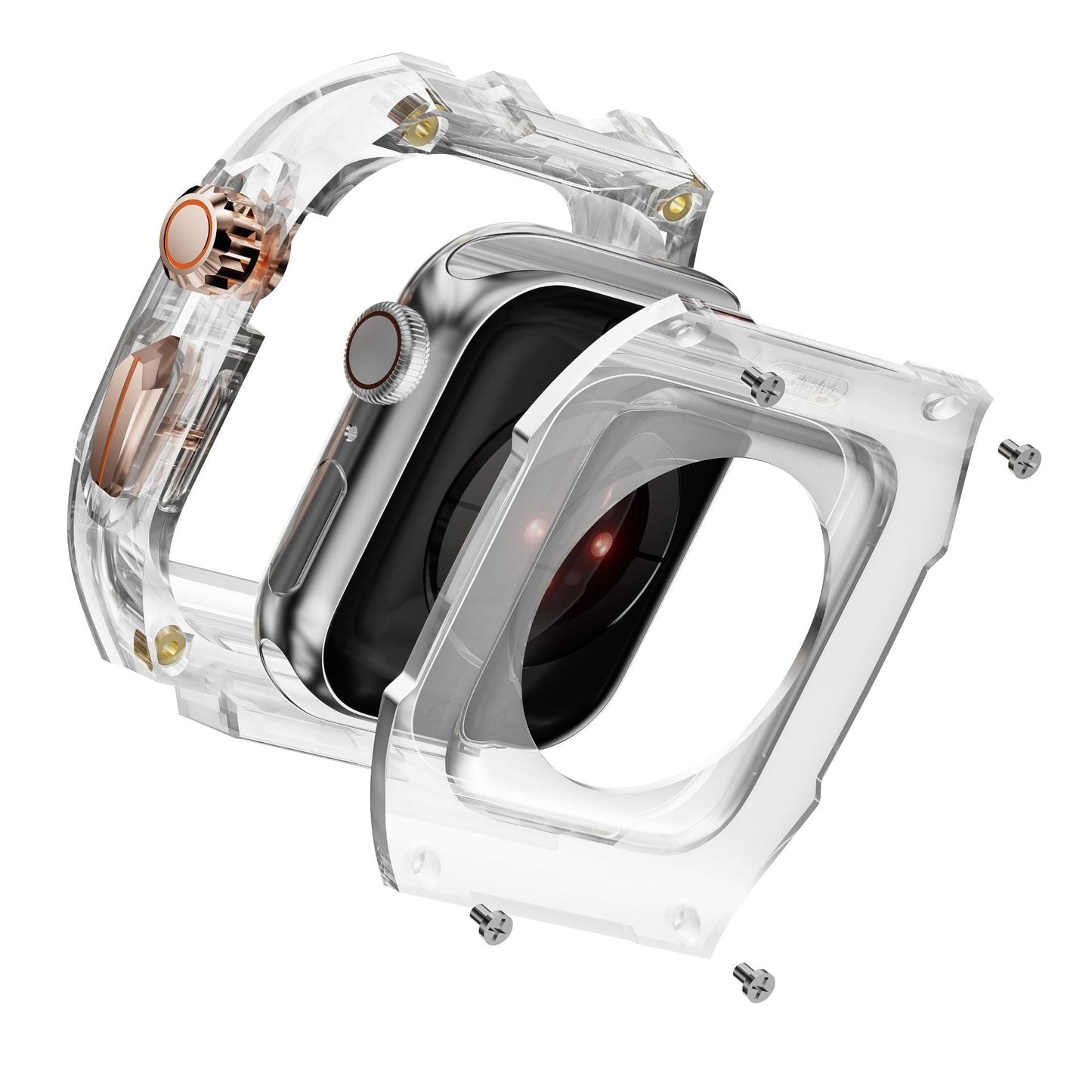 Crystal Armor Series Integrated Band And Case Set For Apple Watch