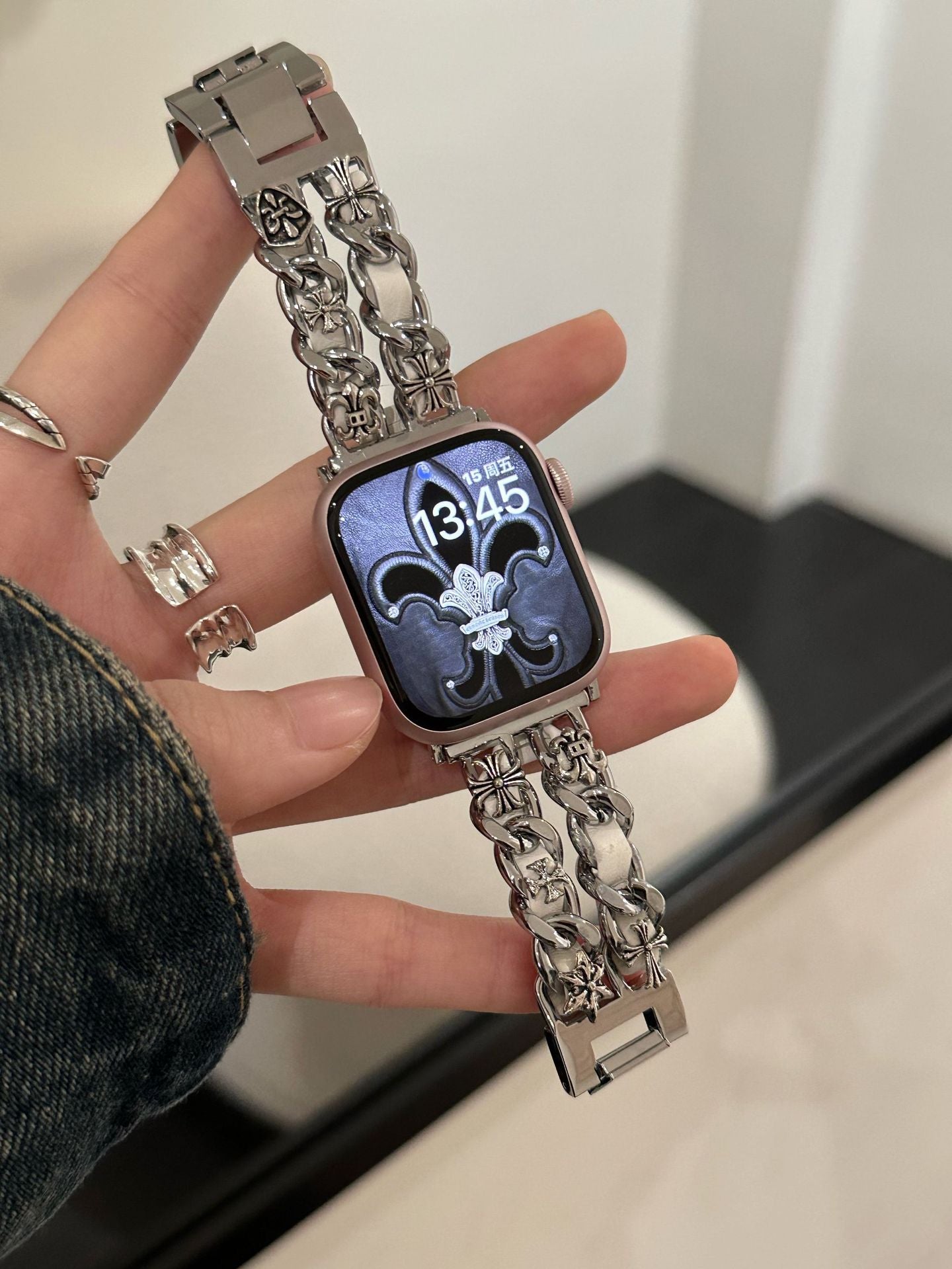 Chrome Hearts Stainless Steel Bracelet Watch Strap