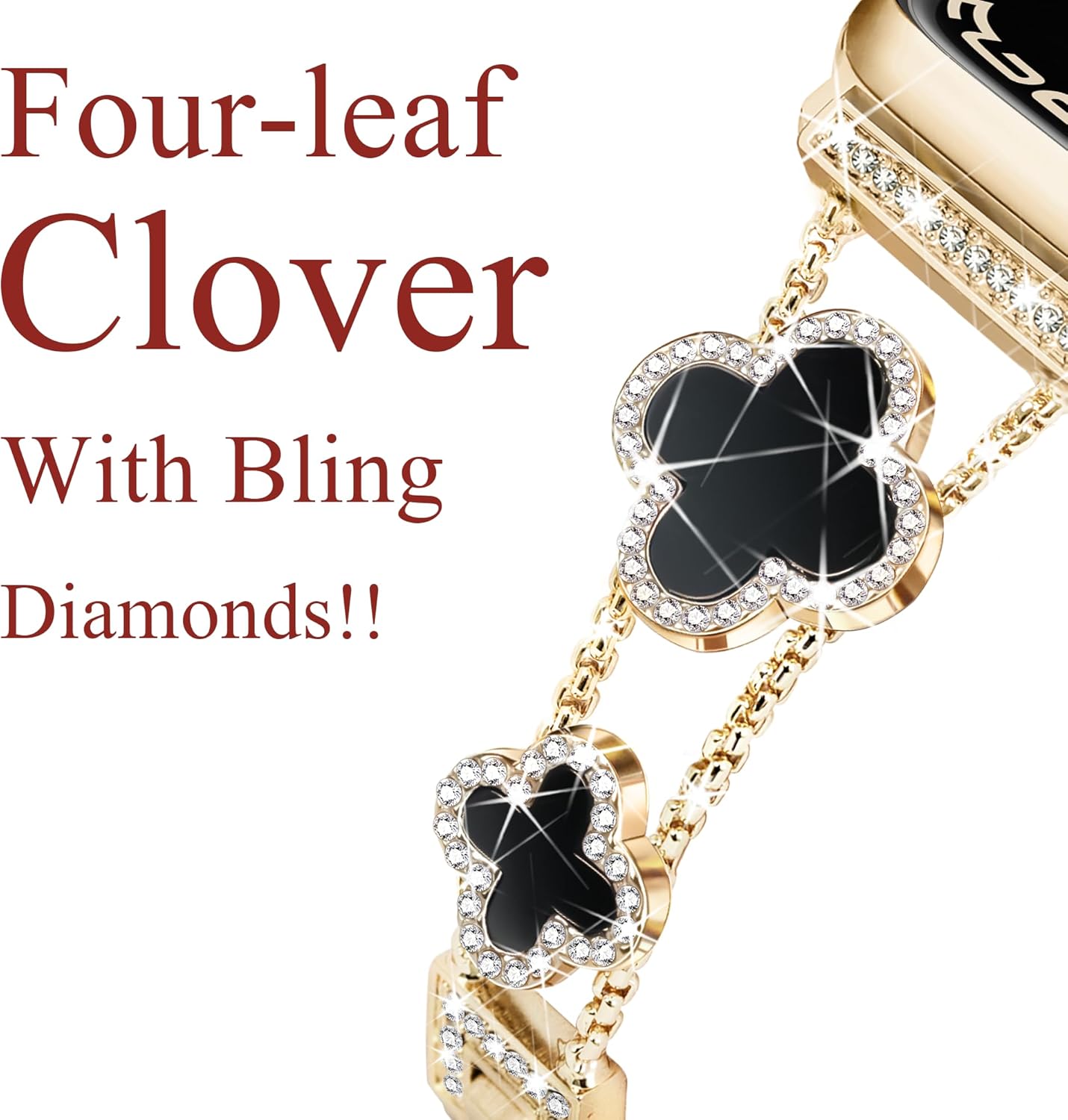 Gold Clover Apple Watch Band