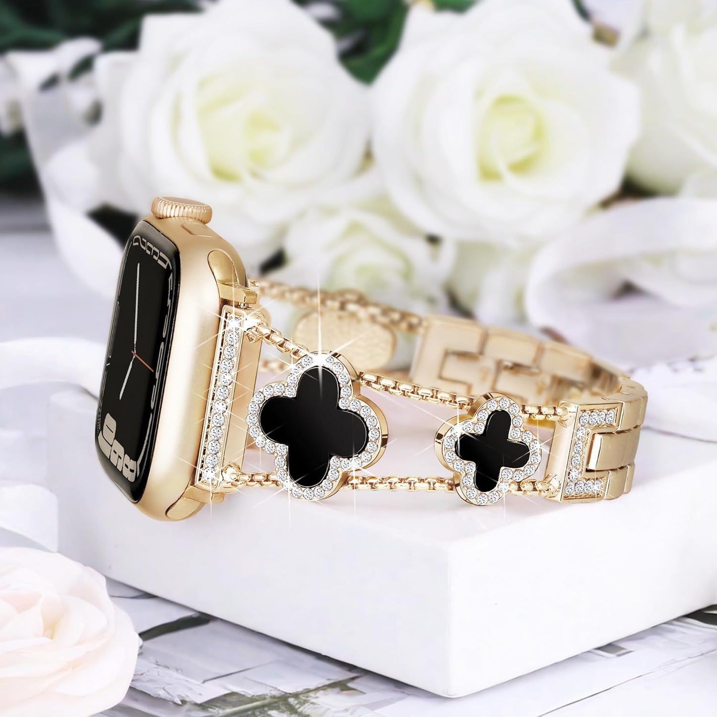 Gold Clover Apple Watch Band