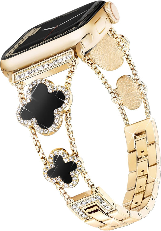 Gold Clover Apple Watch Band