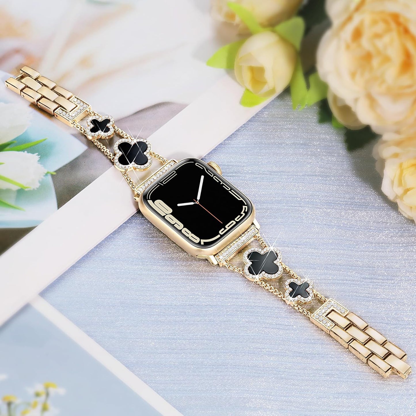 Gold Clover Apple Watch Band