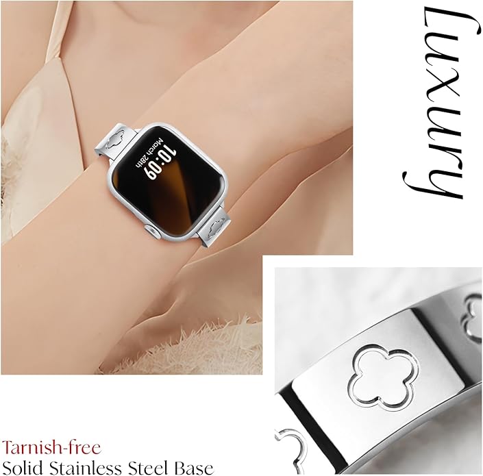 Luxury Clover Bracelet Strap Compatible with Apple Watch