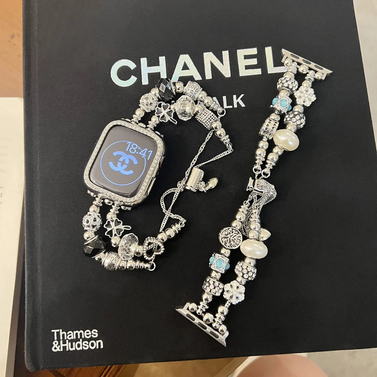 Luxury Punk Beaded Apple Watch Strap