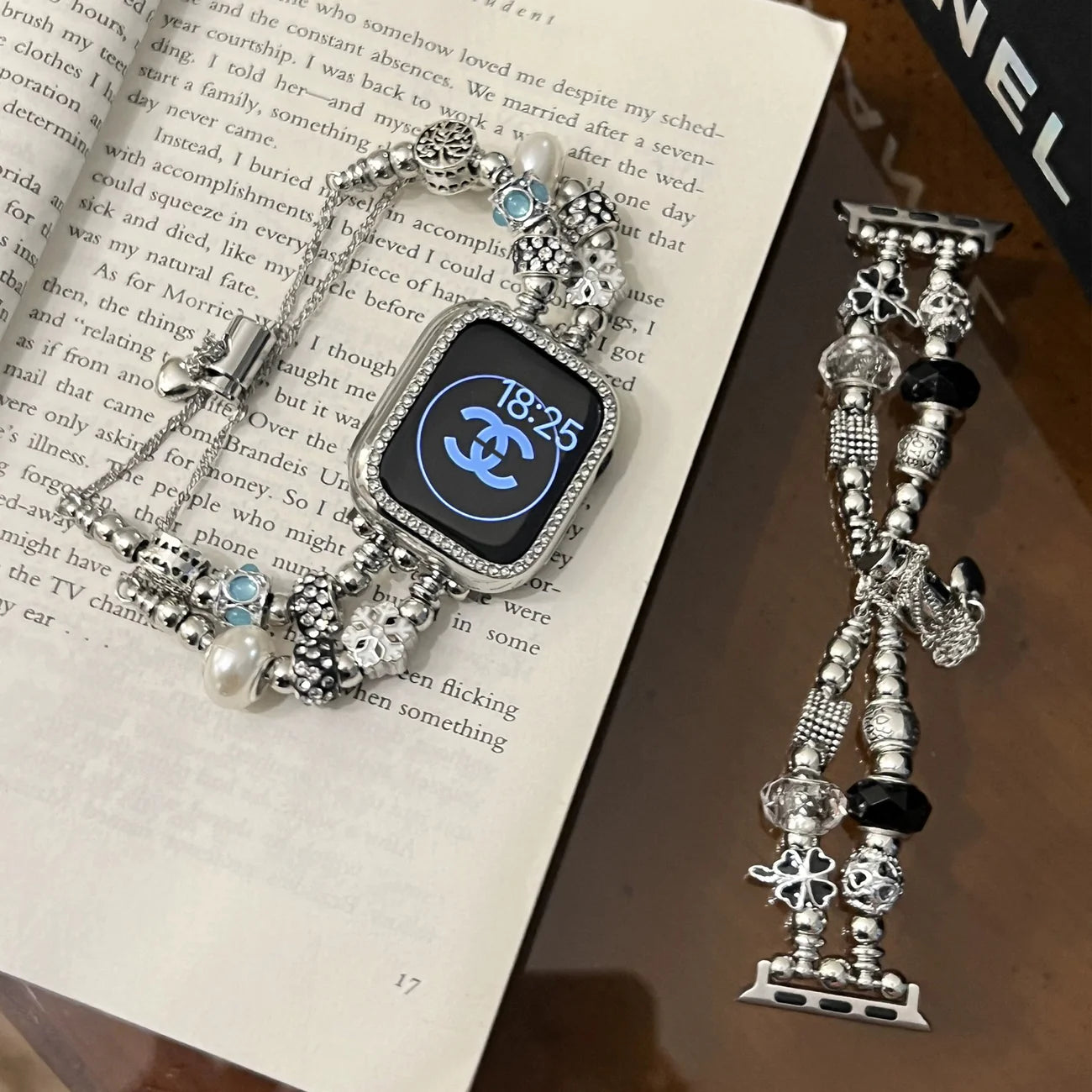 Luxury Punk Beaded Apple Watch Strap
