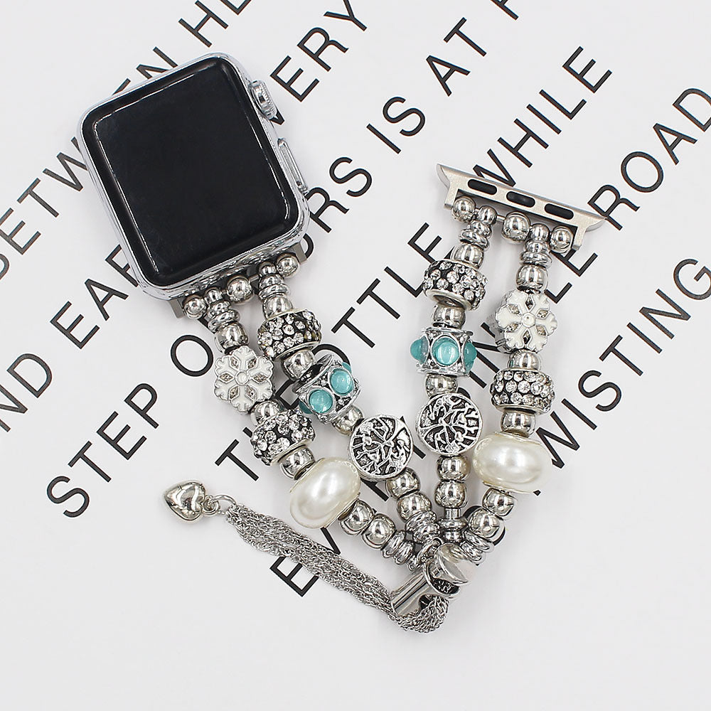 Luxury Punk Beaded Apple Watch Strap