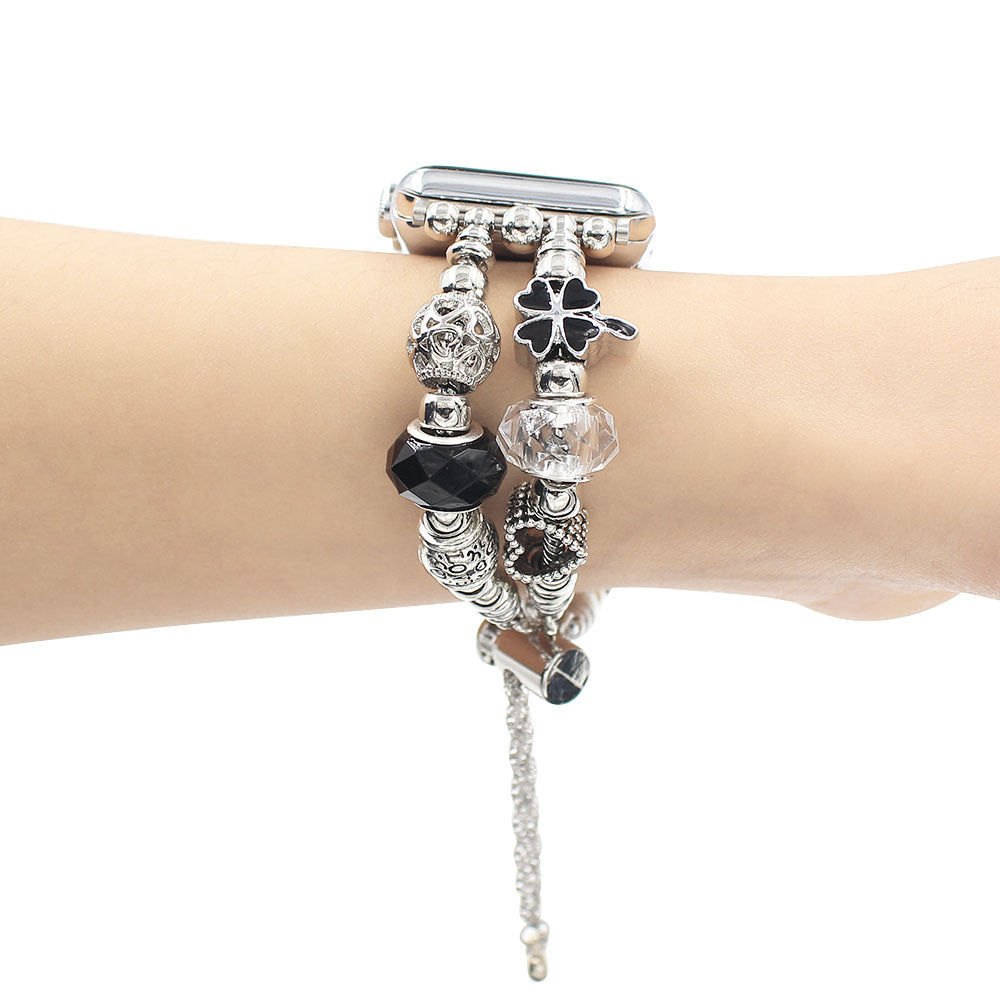 Luxury Punk Beaded Apple Watch Strap