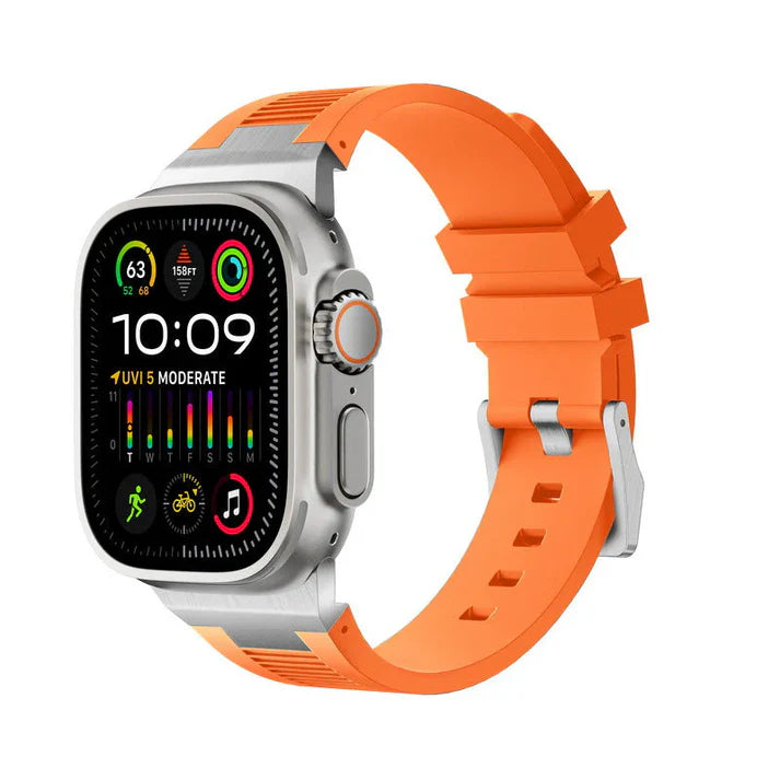 New Connector Silicone Band For Apple Watch