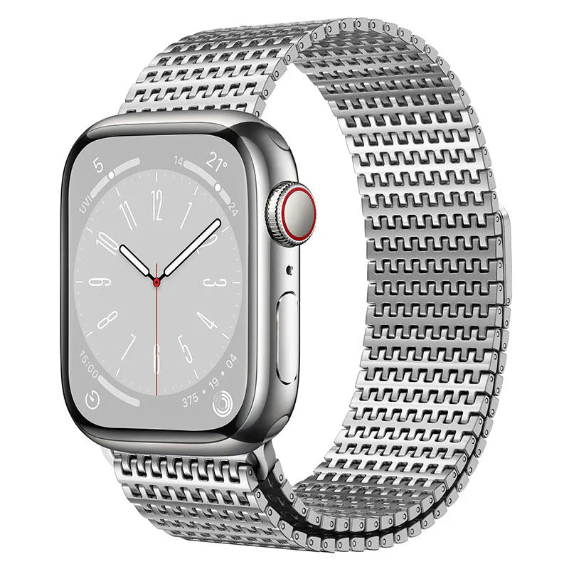 Designer Domino Stainless Steel Magnet Band For Apple Watch.
