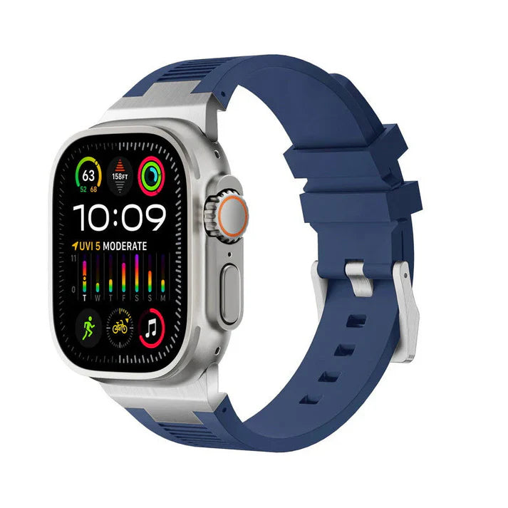 New Connector Silicone Band For Apple Watch