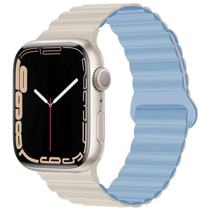 Magnetic silicone strap for Apple Watch