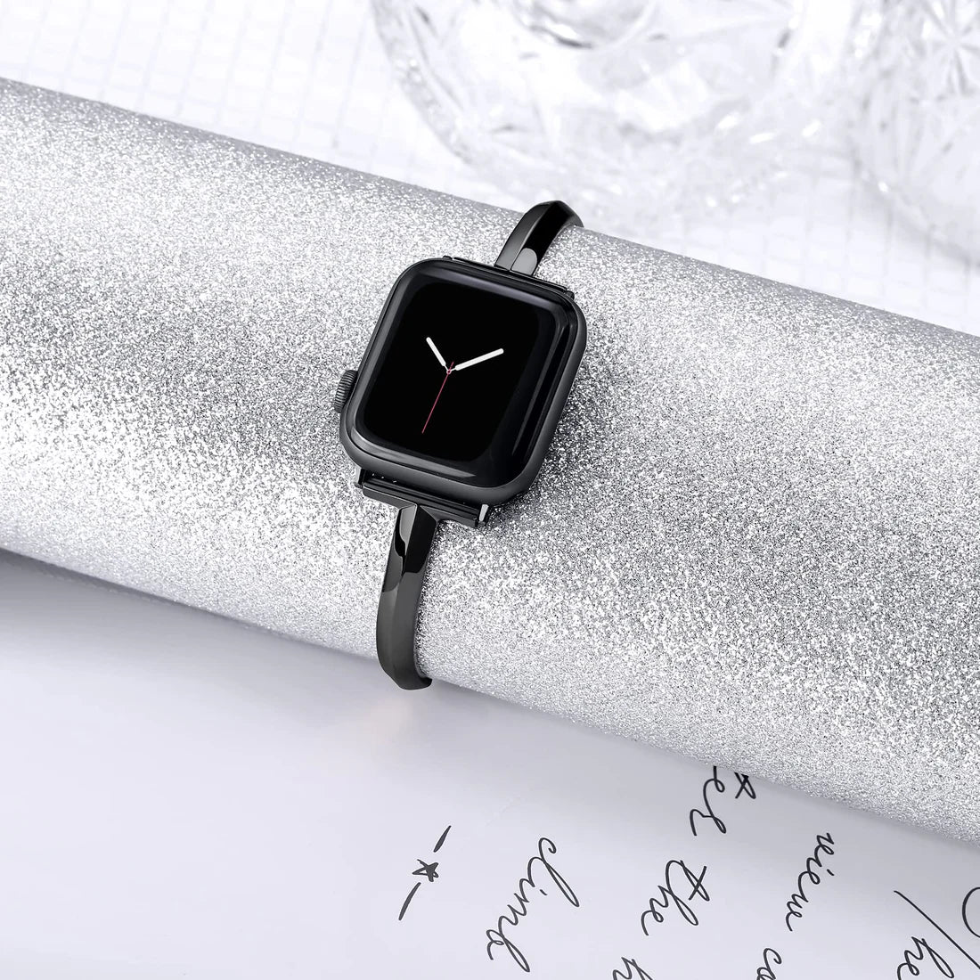 Slim Stainless Steel Bangle Band for Apple Watch