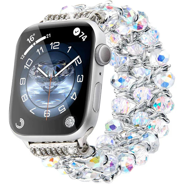 Sparkly Beaded Apple Watch Strap for Women