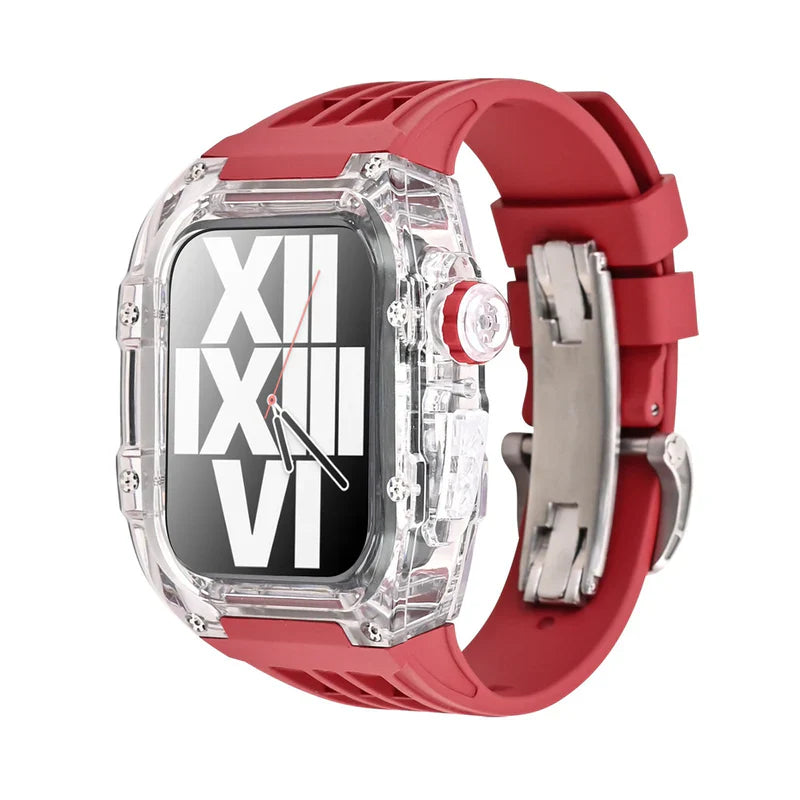Glacier Series Fluoroelastomer Band And Case Retrofit Kit For Apple Watch
