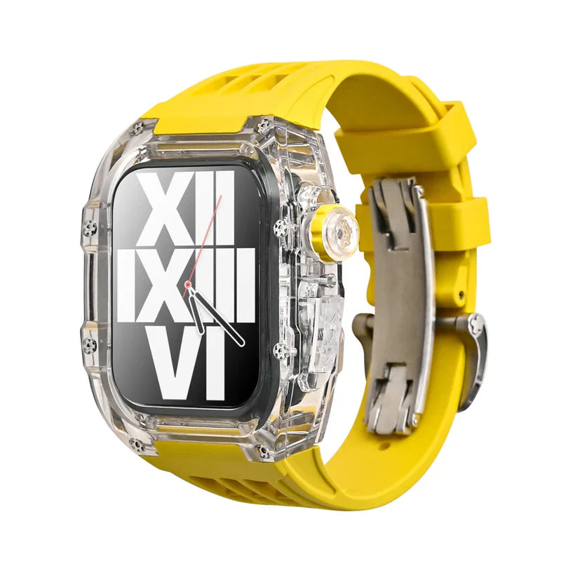 Glacier Series Fluoroelastomer Band And Case Retrofit Kit For Apple Watch