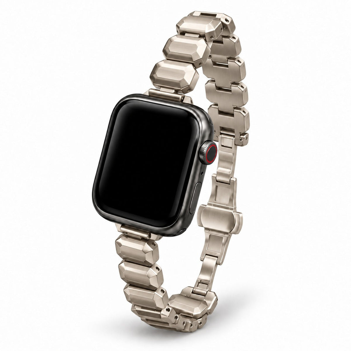Faceted Link Bracelet Band for Apple Watch — Starlight