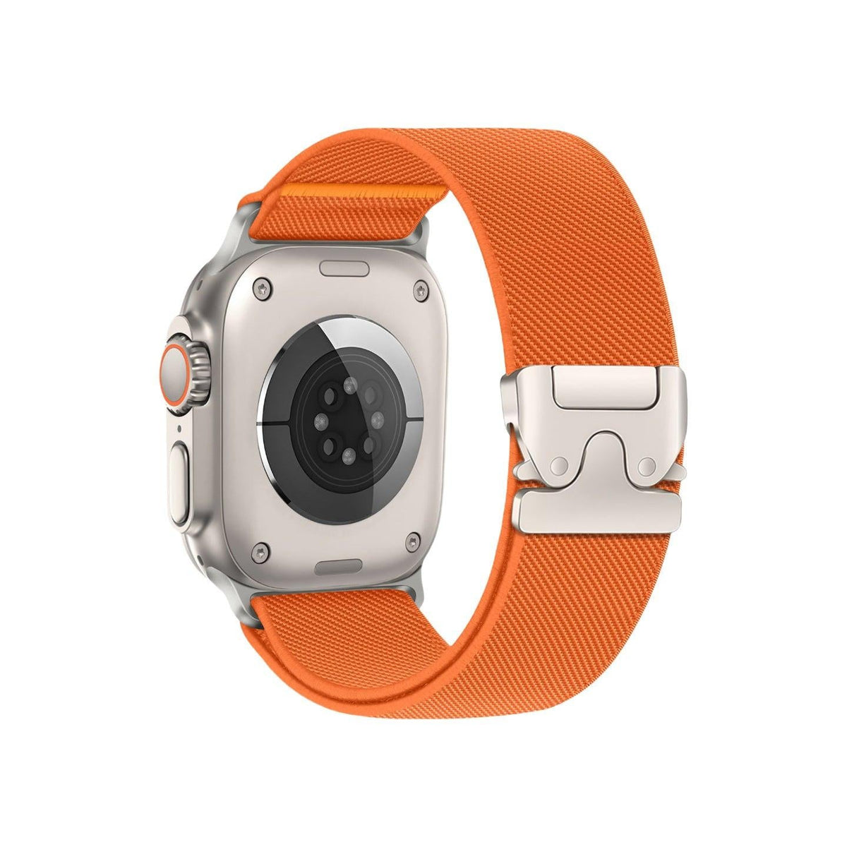 Parachute Clasp Stretch Nylon Band for Apple Watch — Orange