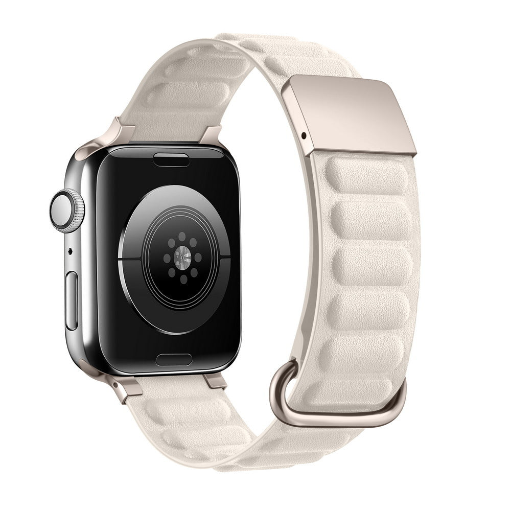 iBandGear Adjustable Magnetic Leather Band for Apple Watch - Starlight