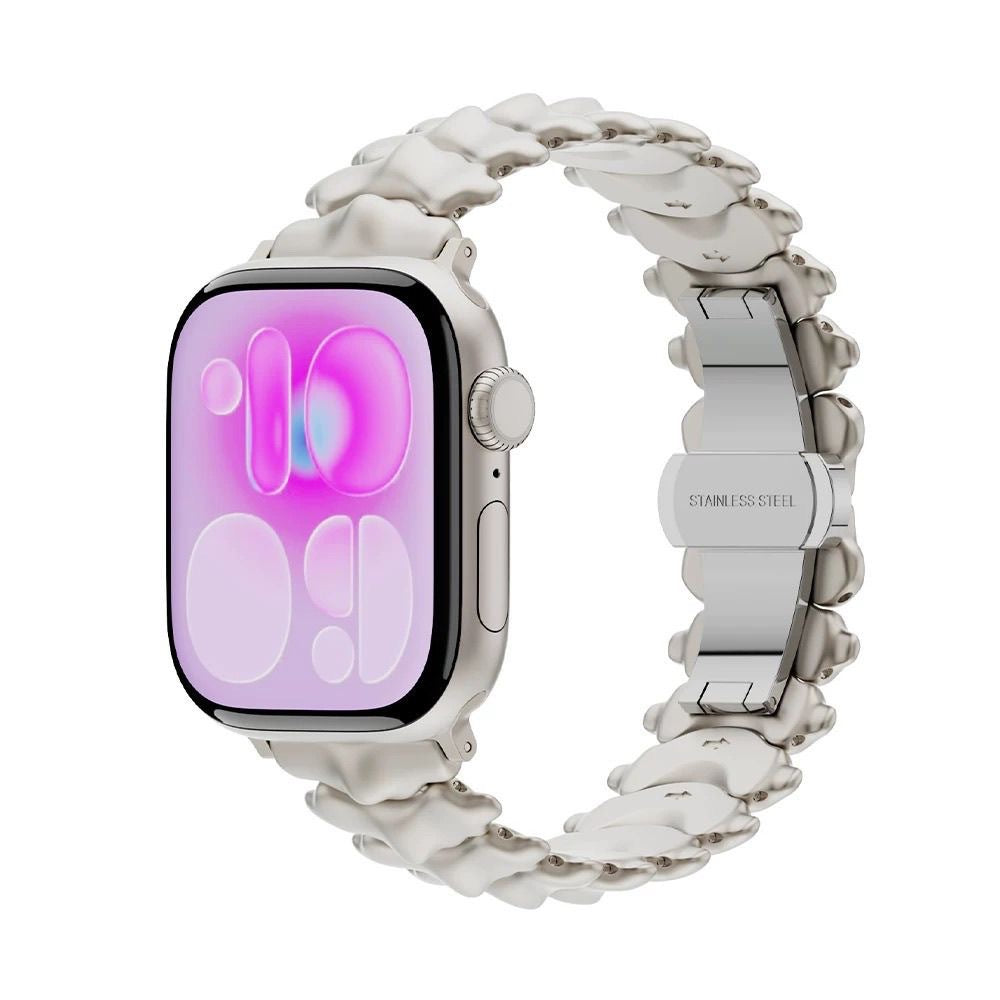 iBandGear Dragon Spine Stainless Steel Band for Apple Watch - Starlight