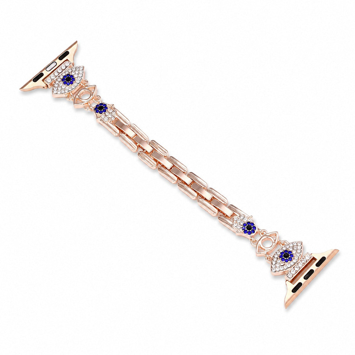 iBandGear Evil Eye Rhinestone Metal Band for Apple Watch - Rose Gold