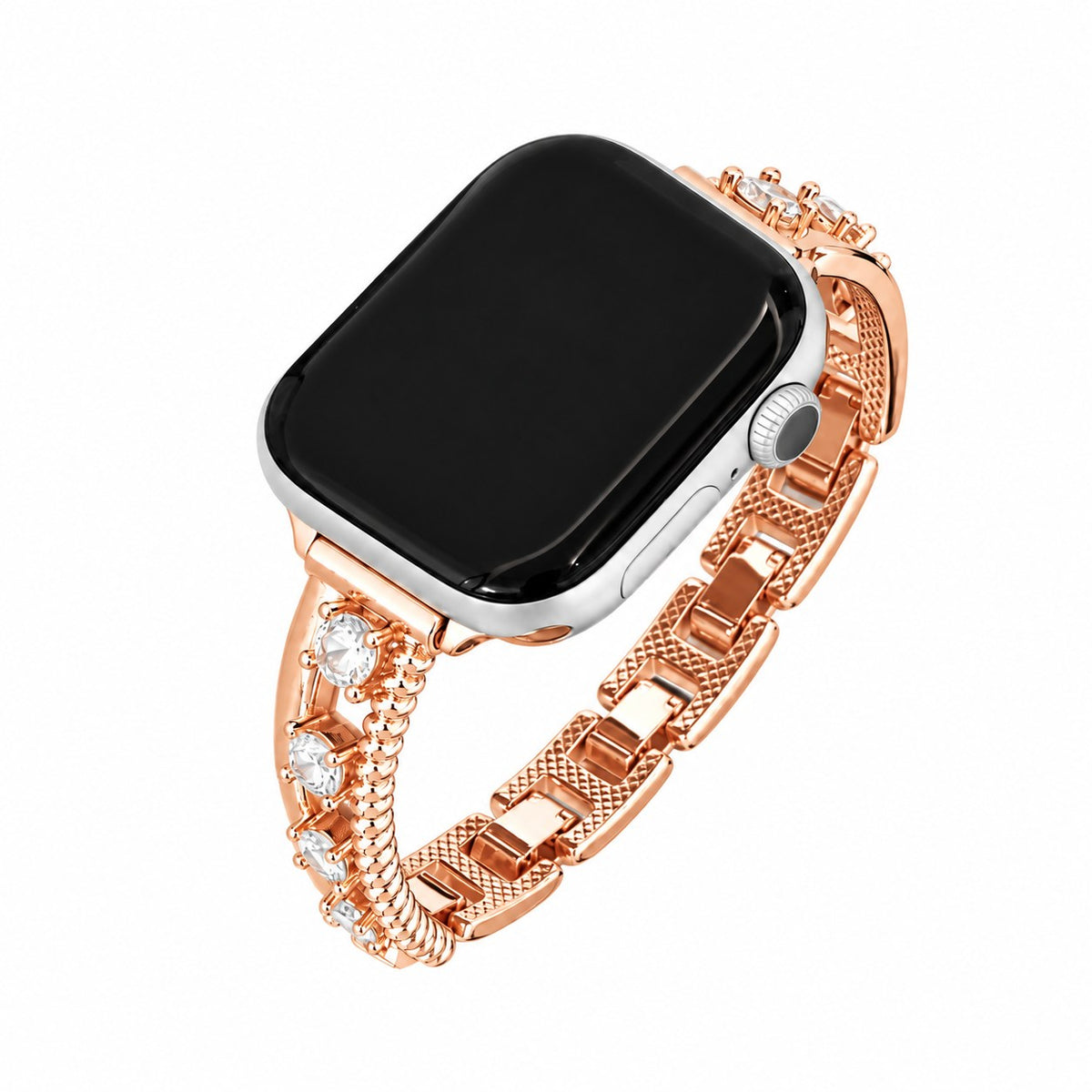 iBandGear Luxe Zircon Hollow Copper Band for Apple Watch - Rose Gold