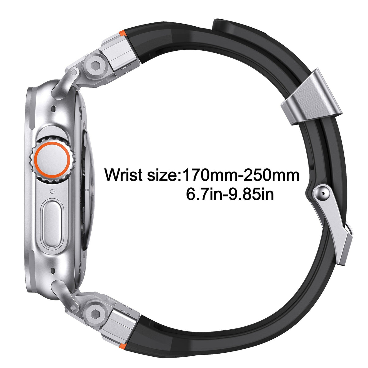 iBandGear Mecha Armor TPU Band for Apple Watch Industrial Metal Style - detail 6