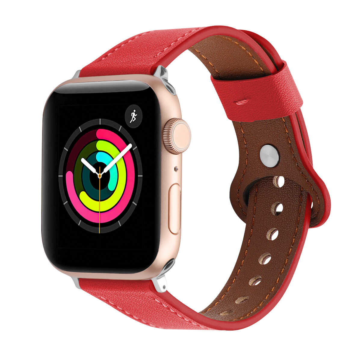 iBandGear Perforated Leather Band for Apple Watch - Red