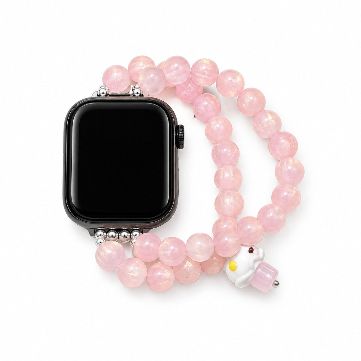 iBandGear Pink Cake Charm Beaded Band for Apple Watch - Pink