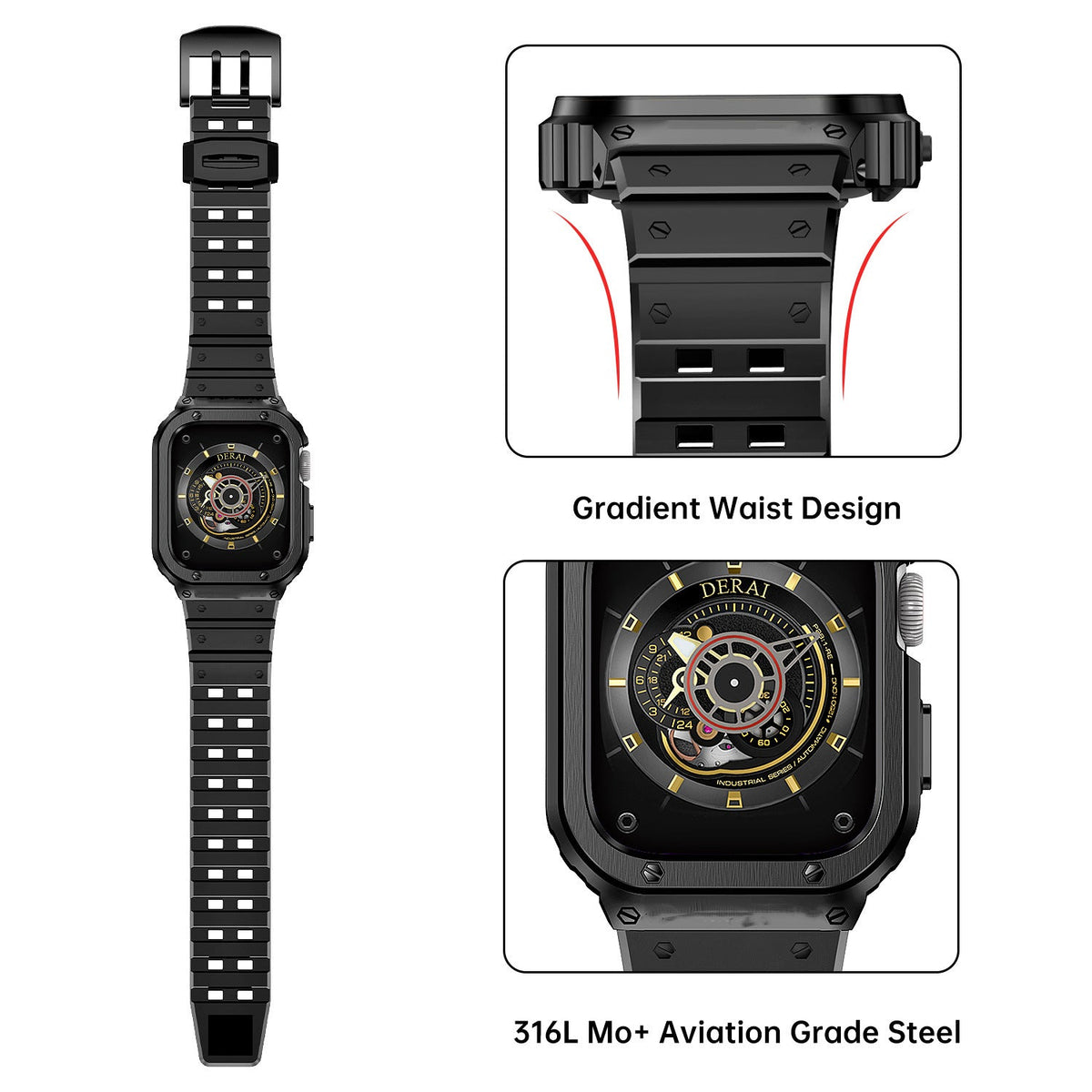 iBandGear SteelGuard Square Case with TPU Band for Apple Watch - detail 7